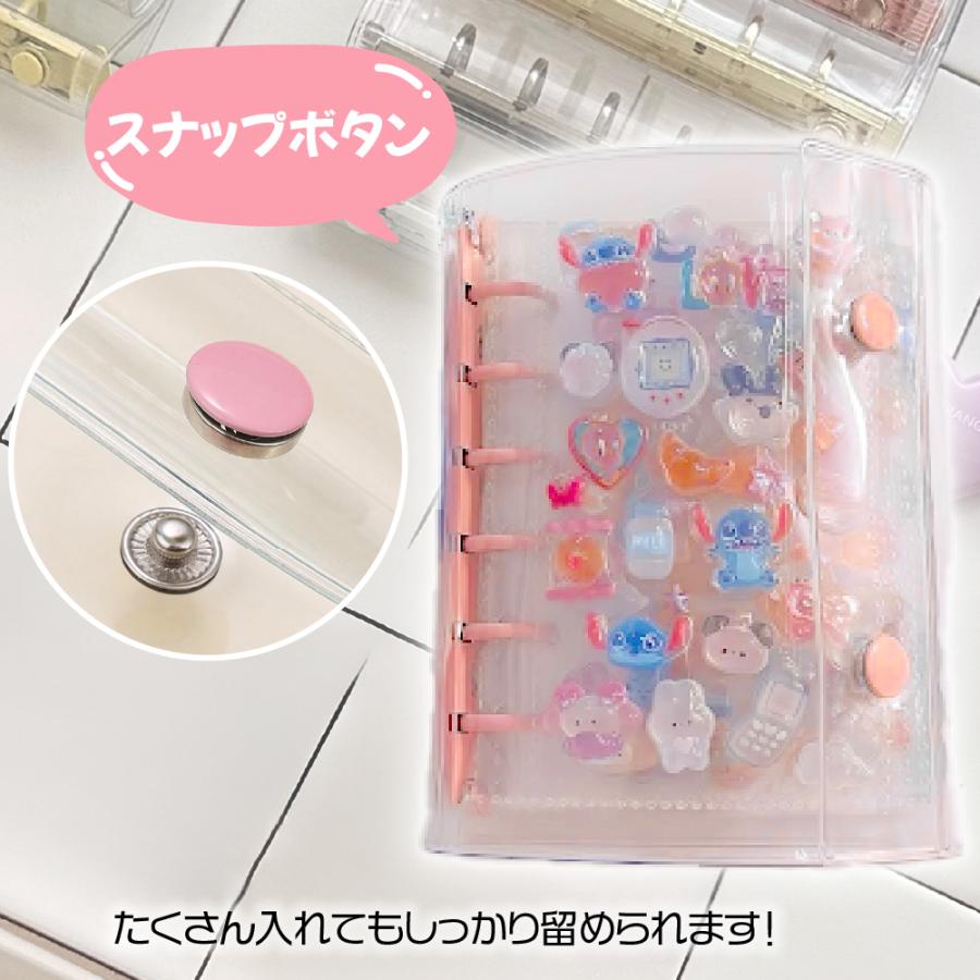 シール帳 2個入り バインダー 台紙 透明シール帳 透明 a7 a5 リフィル