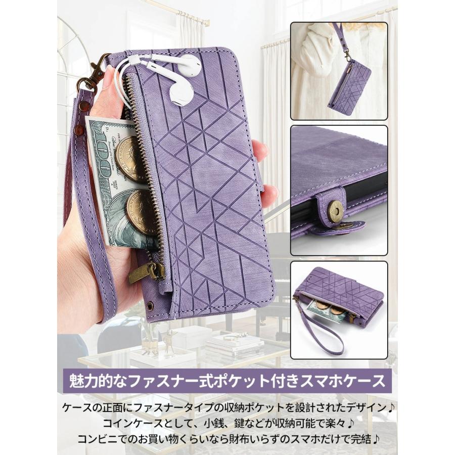 iPhone SE(第2世代) (第3世代) 7 8 手帳型ケース カバー 財布型 iphone 14 pro ケース アップル 15 15 plus  ケース iphone 13 12 11 ケース 無地 ファスナー