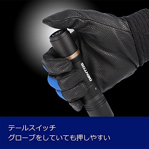 GENTOSジェントス 懐中電灯 LEDライト 充電式専用充電池 強力 500ルーメン レクシード RX-285R ハンディライト フラッシュライト｜miyanojin12｜06