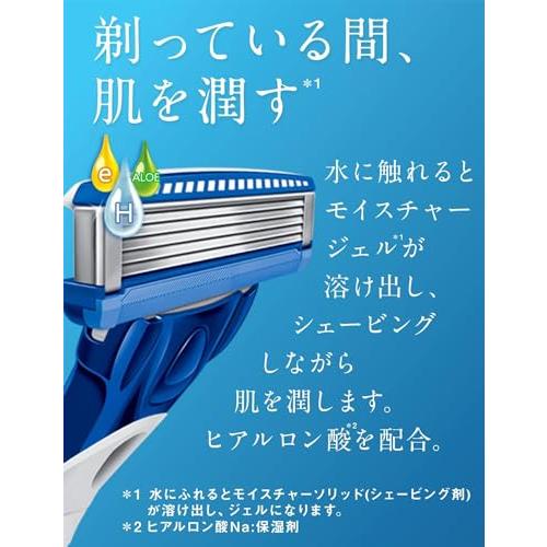 ハイドロ Schick(シック) ハイドロ5 ベーシック 替刃 (8コ入) スキンガード付 5枚刃 ブルー｜miyanojin12｜02