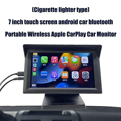 カーオーディオ 7インチポータブルオーディオ 一体型ナビ無線Carplay & Android Auto タッチスクリーンミラーリンクBluetooth Airplay FM AUX カーラ｜miyanojin3｜06