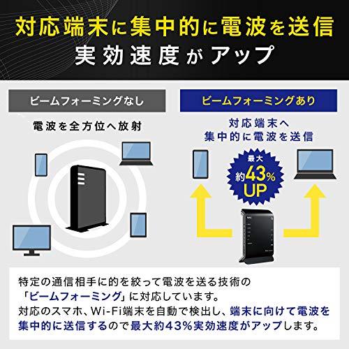 NEC Aterm Wi-Fi dual band WG1200HS3 PA-WG1200HS3｜miyanojin4｜02