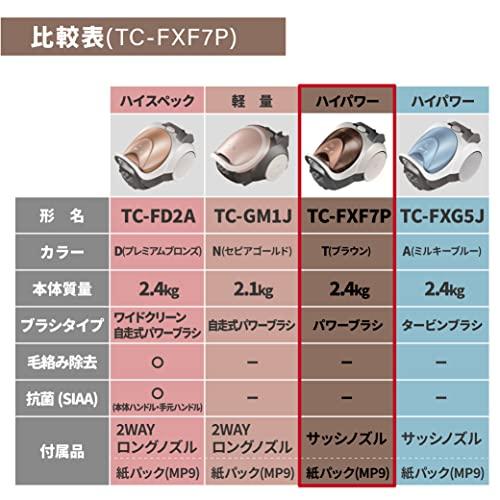 三菱電機 紙パック掃除機 Be-K (ビケイ) 小型 日本製 軽量 パワーブラシ ブラウン TC-FXF7P-T｜miyanojin5｜07