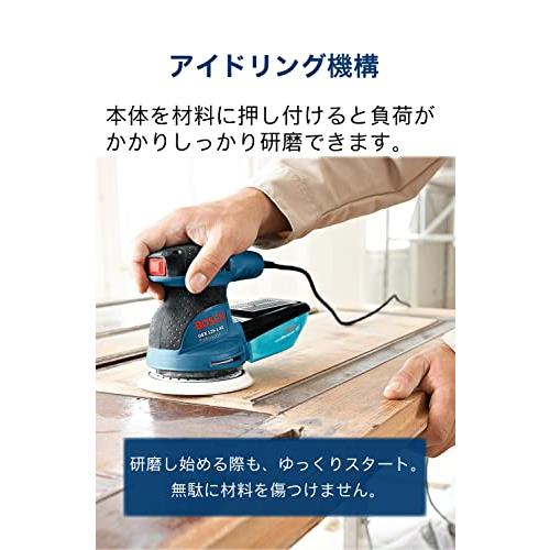 Bosch Professionalボッシュ吸じんランダムアクションサンダー GEX125-1AE 電動サンダー 研磨工具・車磨き・ポリッシャー・油膜・うろこ取り・鏡面磨｜miyanojin7｜02