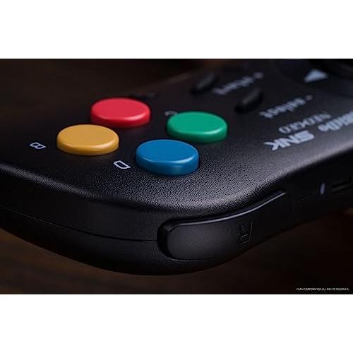 8Bitdo NEOGEO Windows、Android、NEOGEO mini用ワイヤレスコントローラ、クラシッククリック式ジョイスティック付き - SNK公式ライセンス Black｜miyanojin7｜02