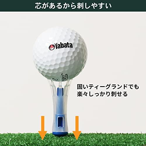Tabataタバタ ゴルフ ティー 紐付き プラスチックティー 34mm リフトティーソフト ツインレギュラー 2セット入 GV0438｜miyanojin9｜04