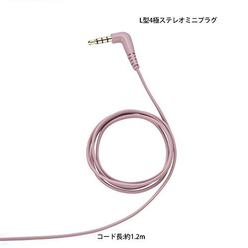 パナソニック カナル型イヤホン スマートフォン/iPhone対応 ピンク RP-TCM360-P｜miyanojin｜06