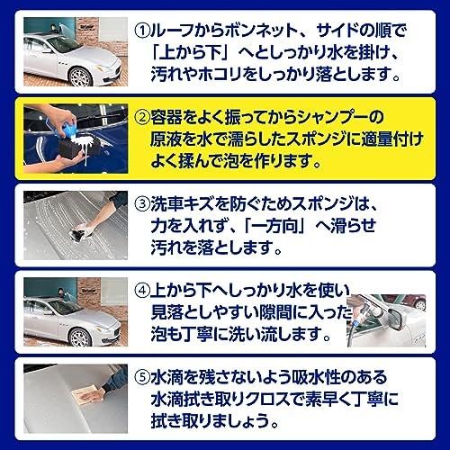 Surlusterシュアラスター 洗車 クリーナーシャンプー 600ml 水アカも落とす コンパウンド 中性 約6台 S-32｜miyanojin｜03