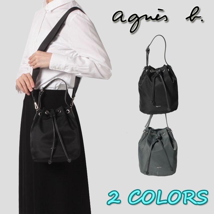 アニエスベー Agnes B Alice アリス ショルダーバッグ 巾着 正規品 本革 Ms10 01 ブラック Agnes B アニエスベー ショルダーバッグ Amazon