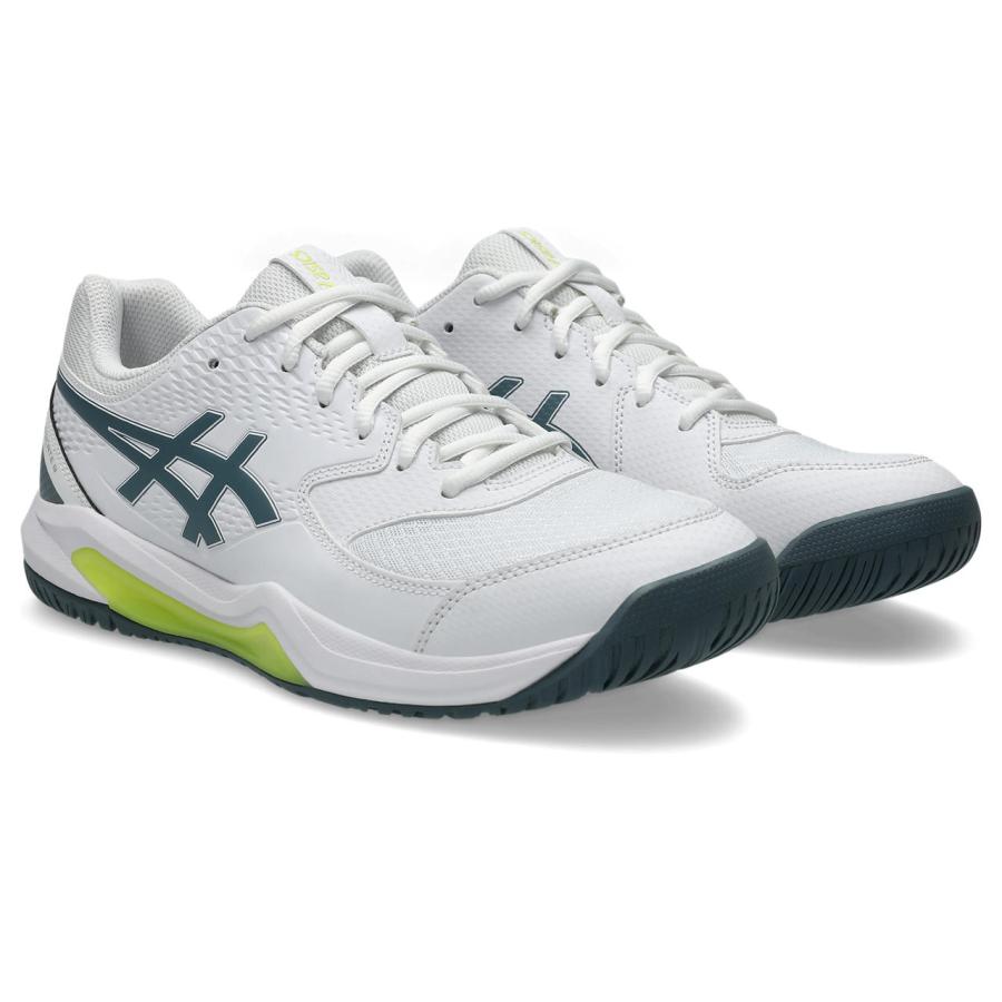 アシックス Tennis シューズ（メンズ） ＧＥＬ−ＤＥＤＩＣＡＴＥ ８（オールコート） 1041A408 108 ＷＨＩＴＥ／ＩＲＯＮＣＬＡＤの画像