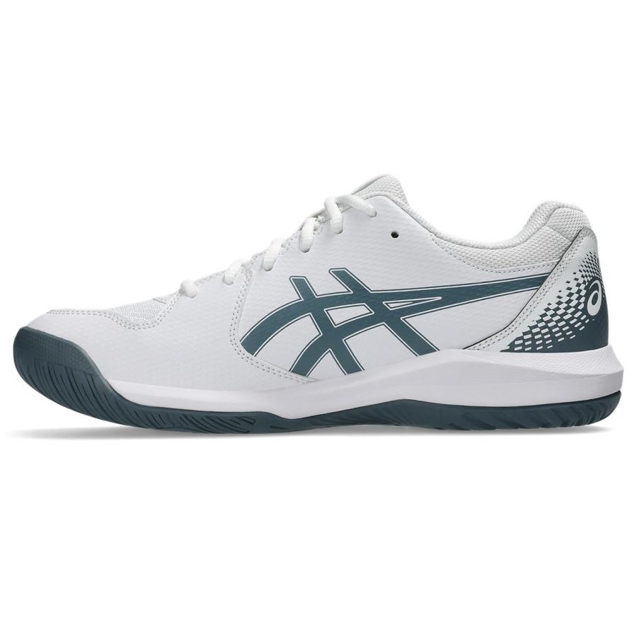 アシックス Tennis シューズ（メンズ） ＧＥＬ−ＤＥＤＩＣＡＴＥ ８（オールコート） 1041A408 108 ＷＨＩＴＥ／ＩＲＯＮＣＬＡＤの画像