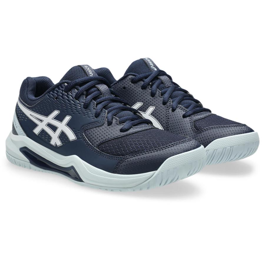 アシックス Tennis シューズ（レディース） ＧＥＬ−ＤＥＤＩＣＡＴＥ ８（オールコート） 1042A237 402 ＭＩＤＮＩＧＨＴ／ＷＨＩＴの画像
