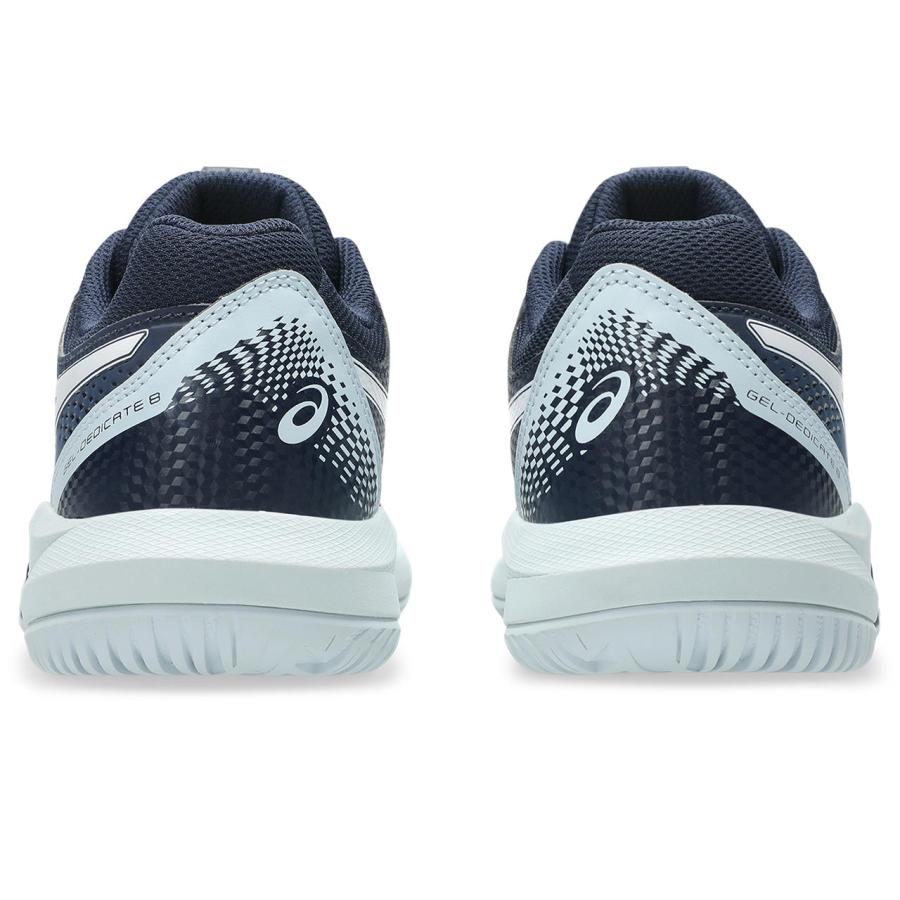 アシックス Tennis シューズ（レディース） ＧＥＬ−ＤＥＤＩＣＡＴＥ ８（オールコート） 1042A237 402 ＭＩＤＮＩＧＨＴ／ＷＨＩＴの画像