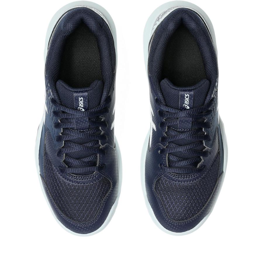 アシックス Tennis シューズ（レディース） ＧＥＬ−ＤＥＤＩＣＡＴＥ ８（オールコート） 1042A237 402 ＭＩＤＮＩＧＨＴ／ＷＨＩＴの画像