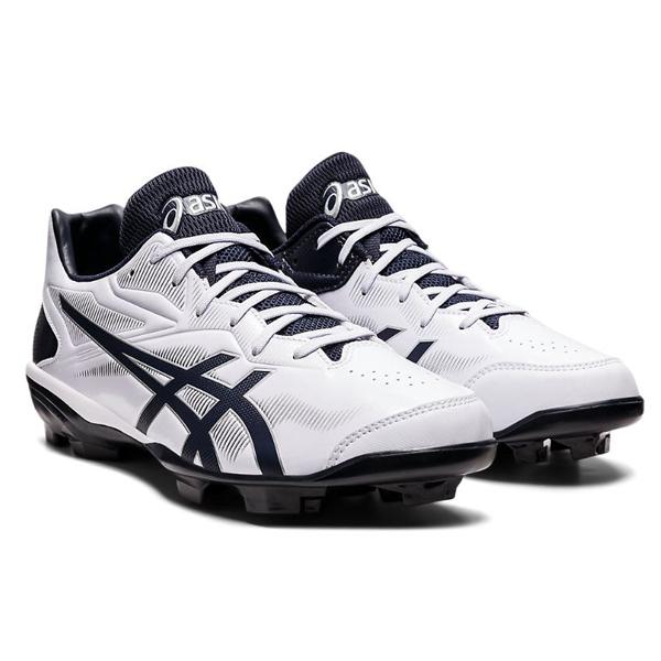 ASICS スパイクシューズ ホワイト/ネイビー ASICS（アシックス） 野球スパイク スターシャイン3 1123A033 103