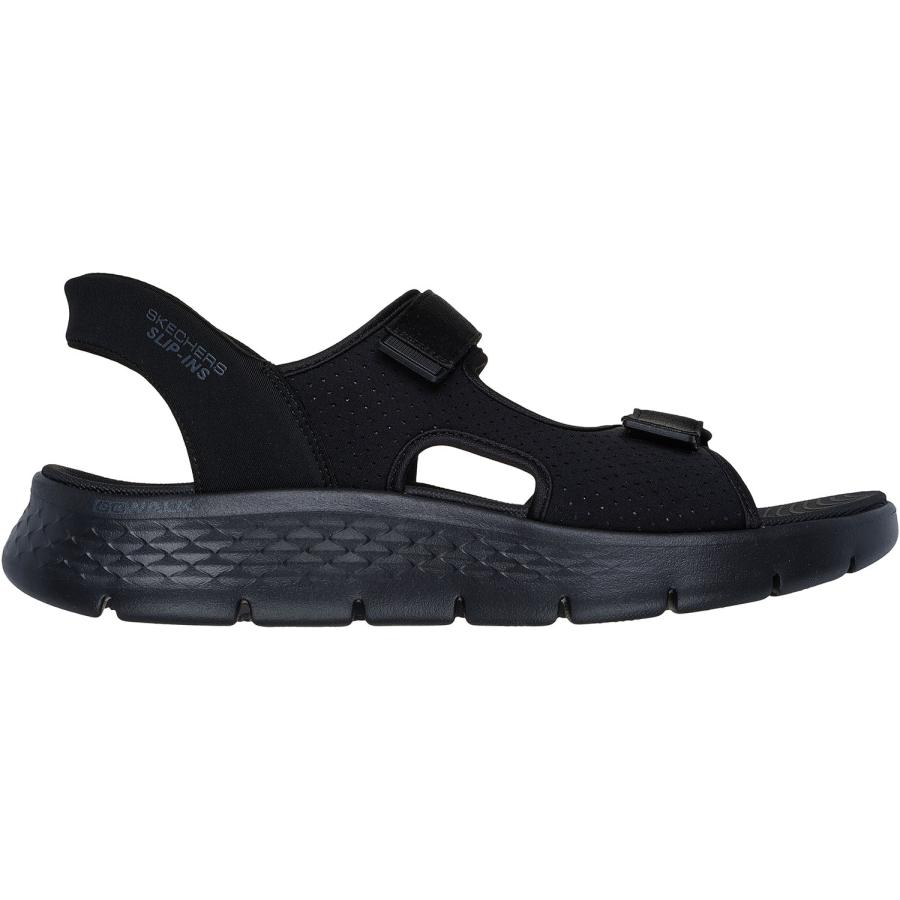 スケッチャーズ カジュアル サンダル シューズ GO WALK FLEX SANDAL-EASY ENTR 229210 BKLM ブラックライム_1