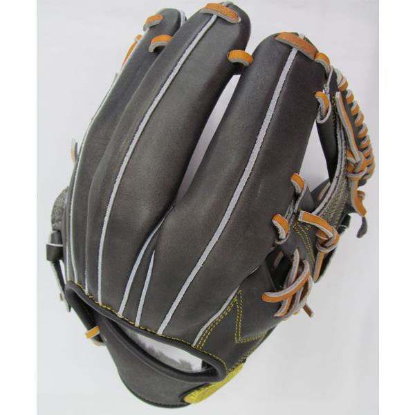 訳あり　軟式グローブ　アシックス　ゴールドステージ　3121A206　ロイヤルロード　軟式グラブ　内野手用　002　ブラック×Lブラウン　サイズ7　送料無料　_5