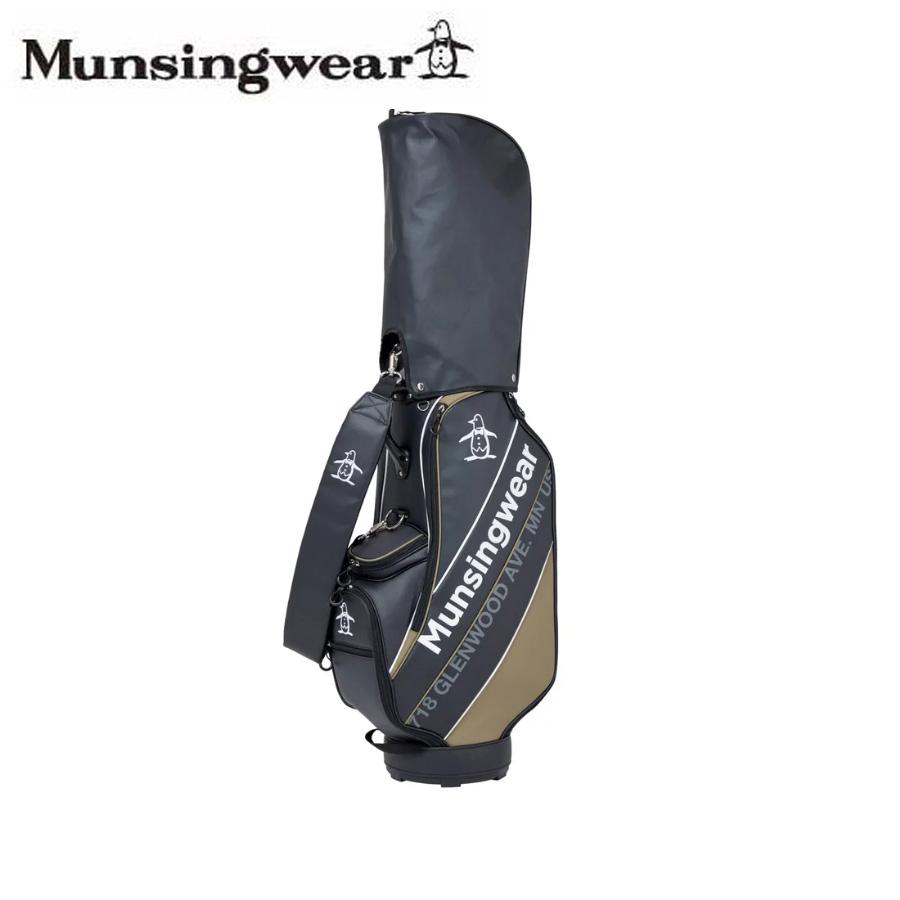 マンシングウェア　Munsingwear 　キャディーバック　9インチ　ブラック マンシングウェア キャディバッグ ブラック／Munsingwear 黒 合皮