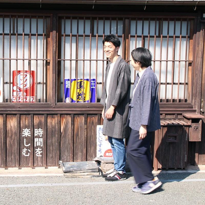 宮田織物 haori(羽織) miyakodori(都鳥) long ブラック(黒) ネイビー