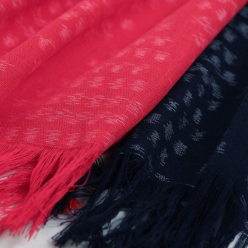 おしゃれ 久留米絣ストール 彩藍 立湧 たてわく 数量限定ショート丈 紺