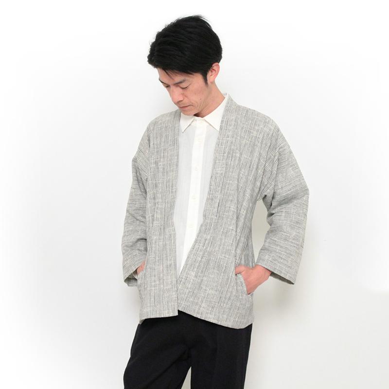 haori [sansyu] ホワイト 春秋向け 綿100% ※new size 宮田織物謹製 メンズ レディース 男女兼用 ユニセックス｜miyata｜04