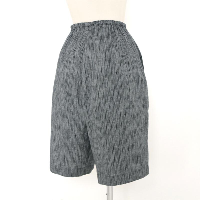 ハーフパンツ しじら 紺・グレー 綿100% 夏用 紳士用 メンズ
