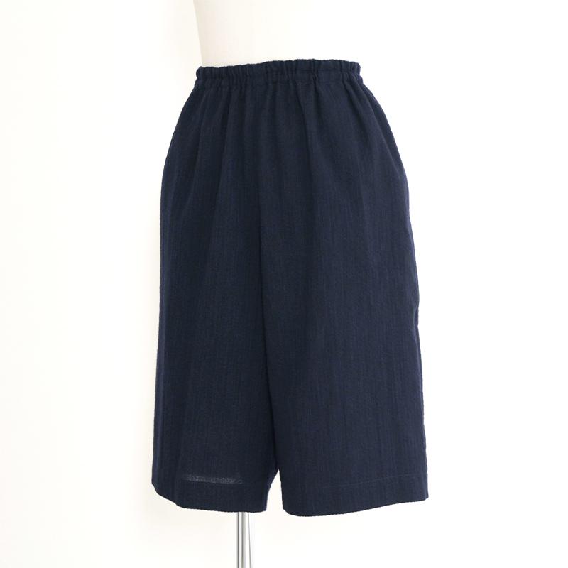 ハーフパンツ しじら 紺・グレー 綿100% 夏用 紳士用 メンズ