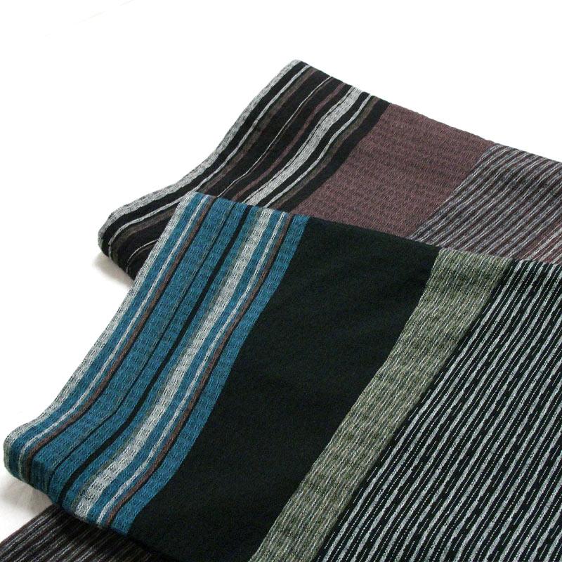 宮田織物 彩藍 夷草 チュニックブラウス ブルー あずき 綿100