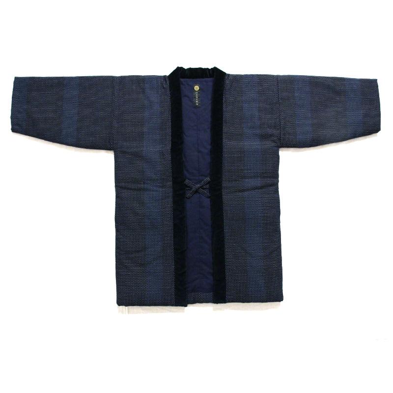 半纏 都鳥(みやこどり) 袢天 全2色 中わた 綿100% フィット型ロング
