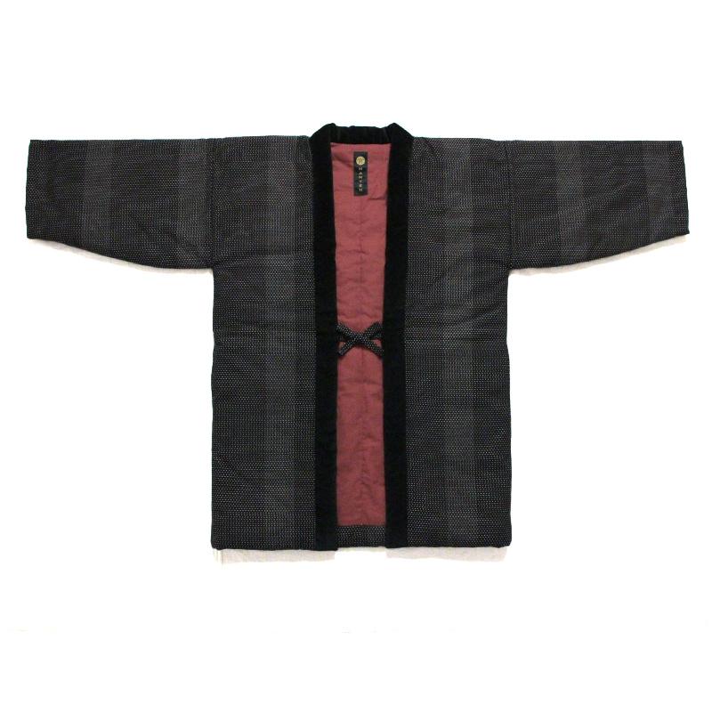 半纏 都鳥(みやこどり) 袢天 全2色 中わた 綿100% フィット型ロング