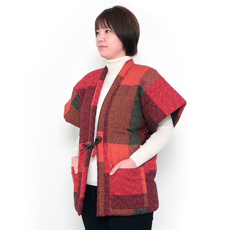 Amazon | 久留米 半纏 メンズ 日本製 [なごみや] 男物 60双糸縞 奴