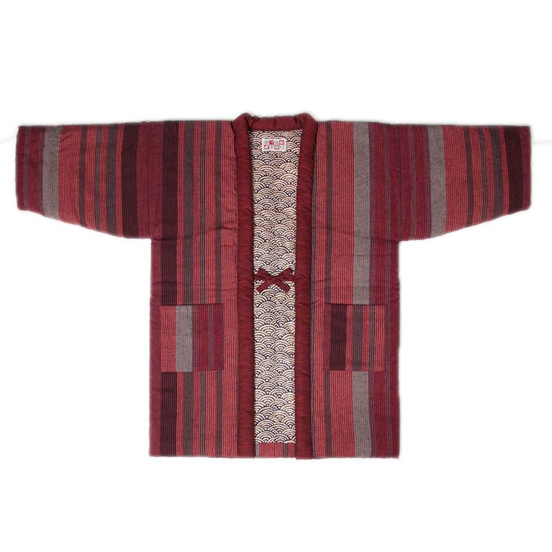 おしゃれ 半纏 (あけぼのはんてん) 袢天・半纏 黒 紺 赤 混紡わた