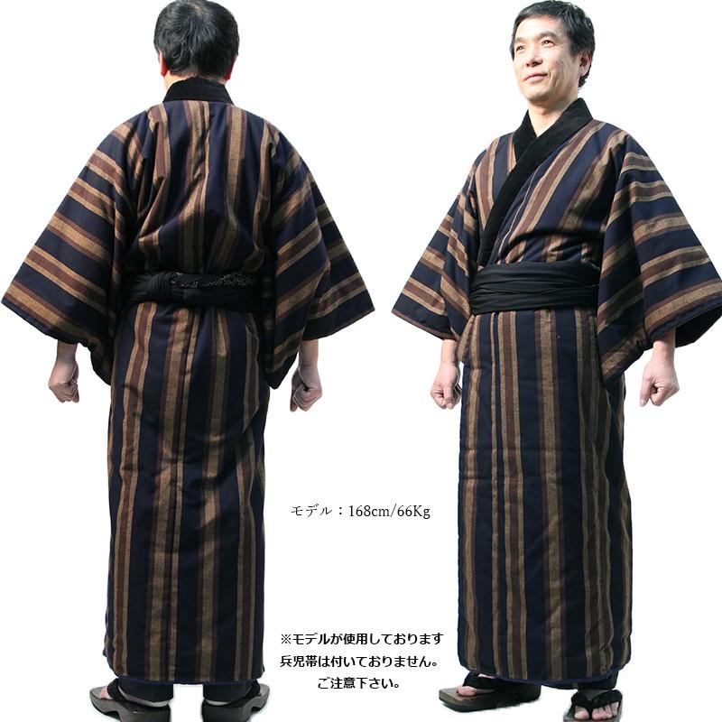 【値段交渉可：送料込】 長丹前（ながたんぜん）日本製 宮田織物謹製 長半纏 袢纏 どてら メンズ・レディース 綿入り 継承シリーズ レトロ 【G2985553016】(16500円)