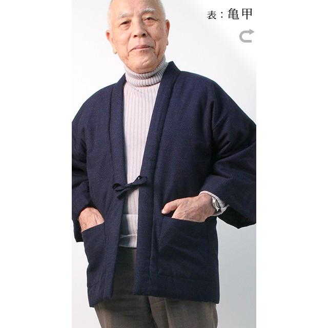 亀甲はんてん(袢天・半纏) 日本製 宮田織物 袢纏 どてら メンズ