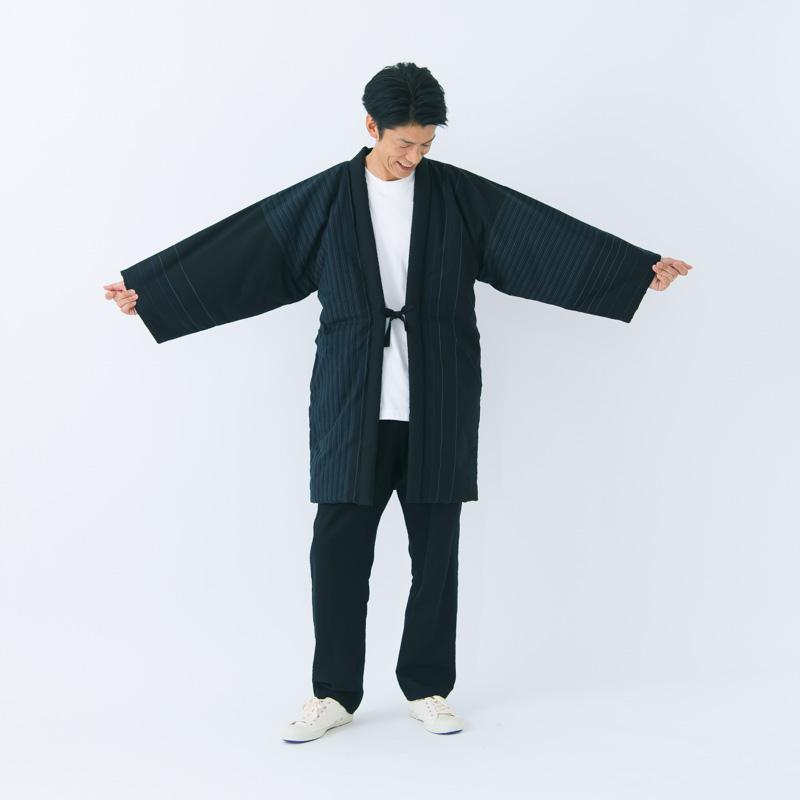 おしゃれ 小夜千鳥はんてん(袢天・半纏) 日本製 宮田織物謹製 袢纏  