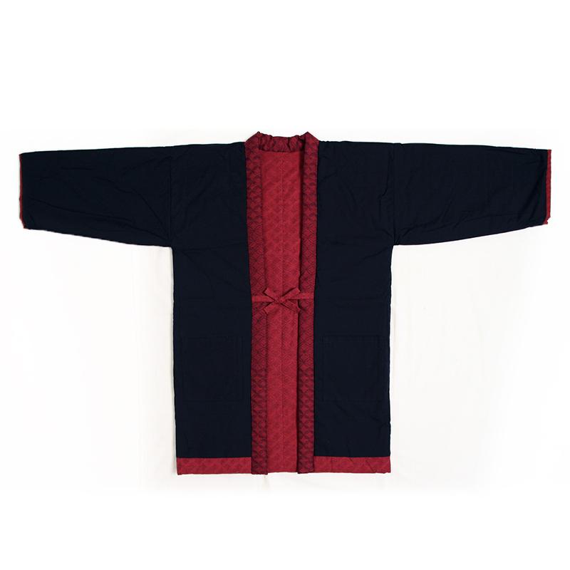 狐火はんてん(袢天・半纏) 日本製 宮田織物謹製 袢纏 どてら メンズ