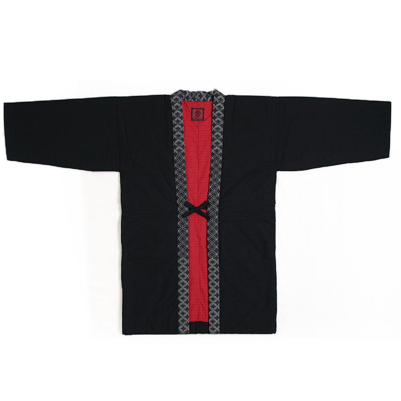 狐火はんてん(袢天・半纏) 日本製 宮田織物謹製 袢纏 どてら メンズ