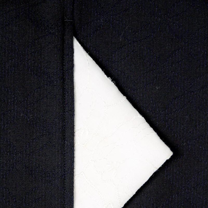 狐火はんてん(袢天・半纏) oversized ブラック ロング100cm丈 ※リバーシブル仕立て 宮田織物 袢纏 ギフト メンズ レディース 綿入り 高級 中わた綿100％ 爆買_13