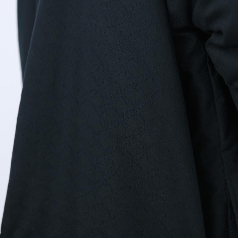 狐火はんてん(袢天・半纏) oversized ブラック ロング100cm丈 ※リバーシブル仕立て 宮田織物 袢纏 ギフト メンズ レディース 綿入り 高級 中わた綿100％ 爆買_8