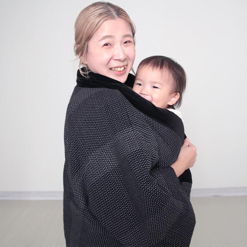 宮田織物 ねんねこ袢天(袢天・半纏) 日本製 宮田織物謹製 袢纏 どてら