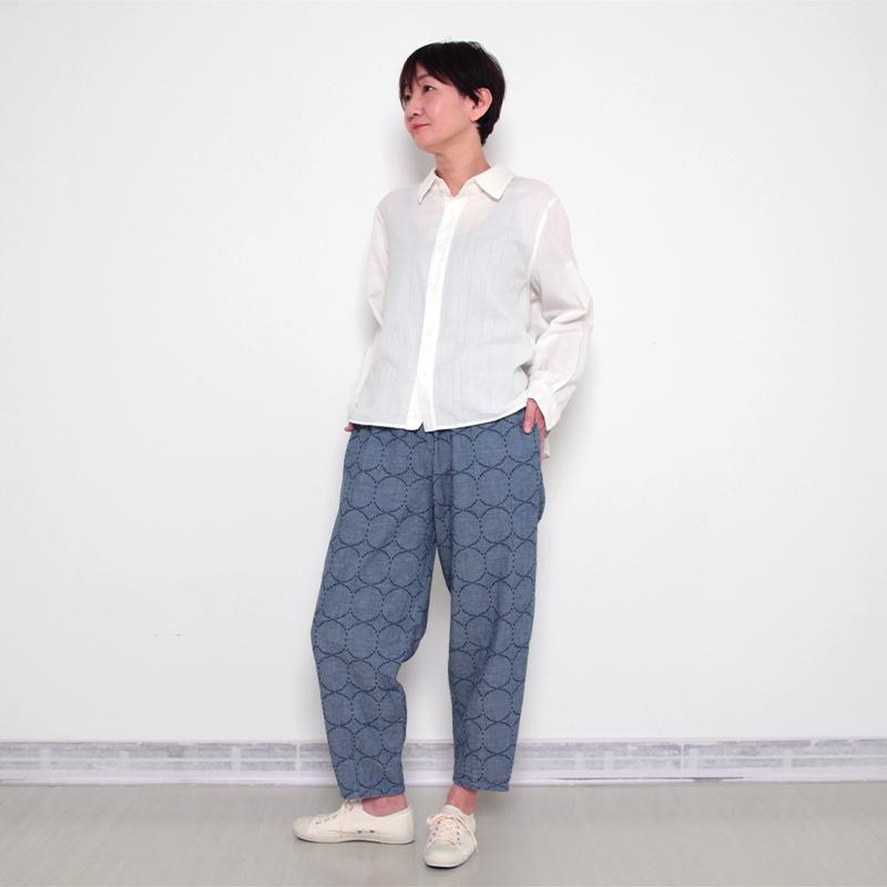 五感 岡山デニム リングジャガード織 パンツ 綿100％ M〜Lサイズ