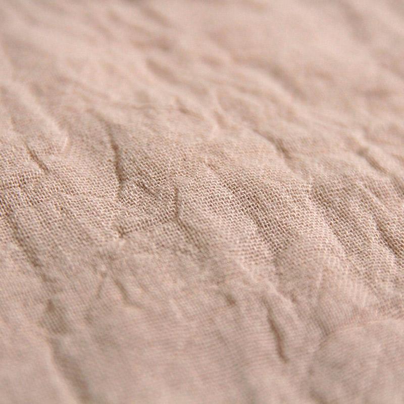 gokan 五感 トリプルガーゼ プルオーバー 植物染め イエロー ベージュ