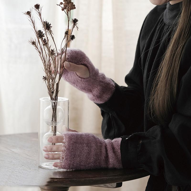 shushu cherry アームウォーマー 洗える】ピュアカシミヤ アームウォーマー（ZZ3DCW0450