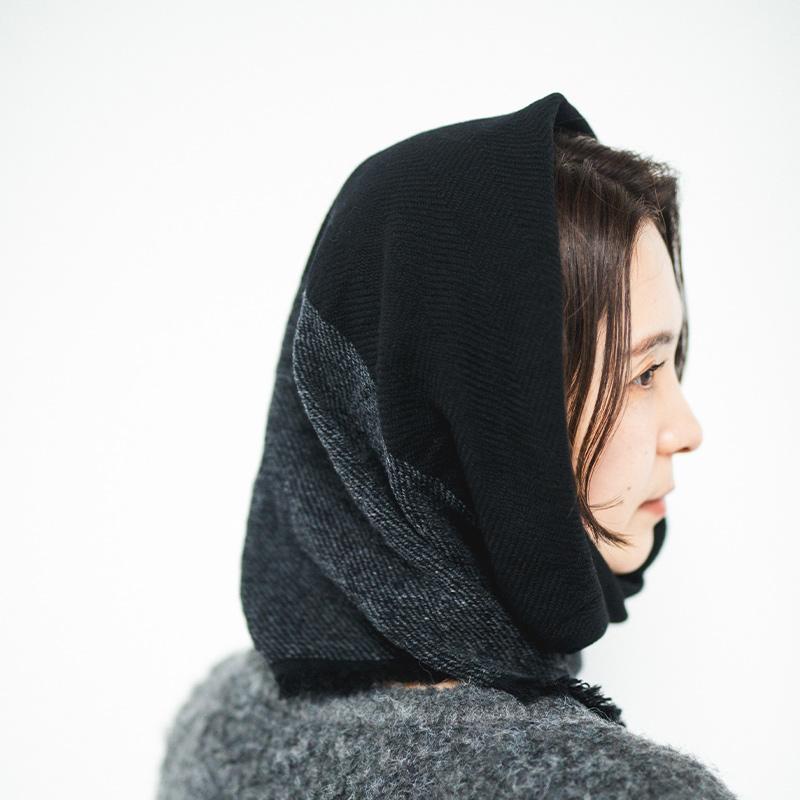 工房織座 NECKABLE WOOL FLARE SNOOD ウールフレアスヌード ローズ