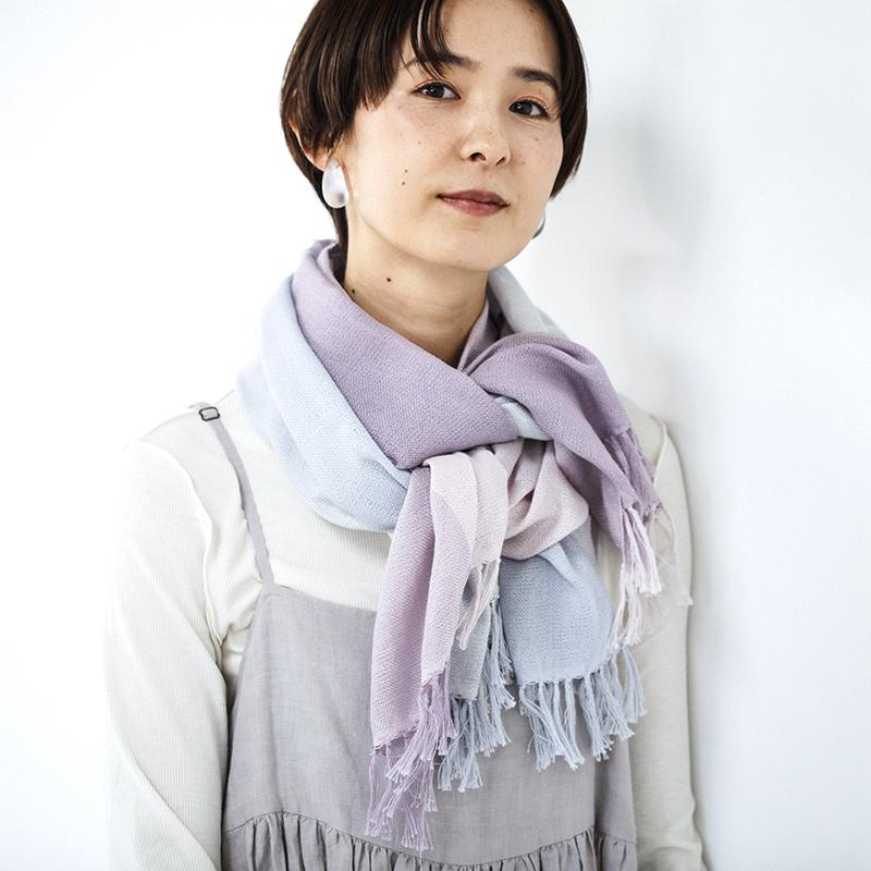 工房織座 WAKKA RING STOLE ワッカリングストール オールドローズ