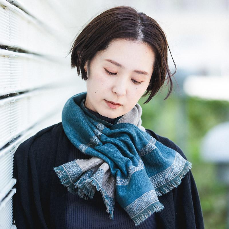 工房織座 チョットコレ リバーシブル ウール2 ウール100％ ホワイト