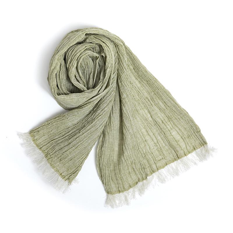 ギフト 工房織座 KUSHU LINEN COTTON TINY MUFFLER リネンコットン タイニーマフラー 全7色 綿85％・麻15% 日本製｜miyata｜20