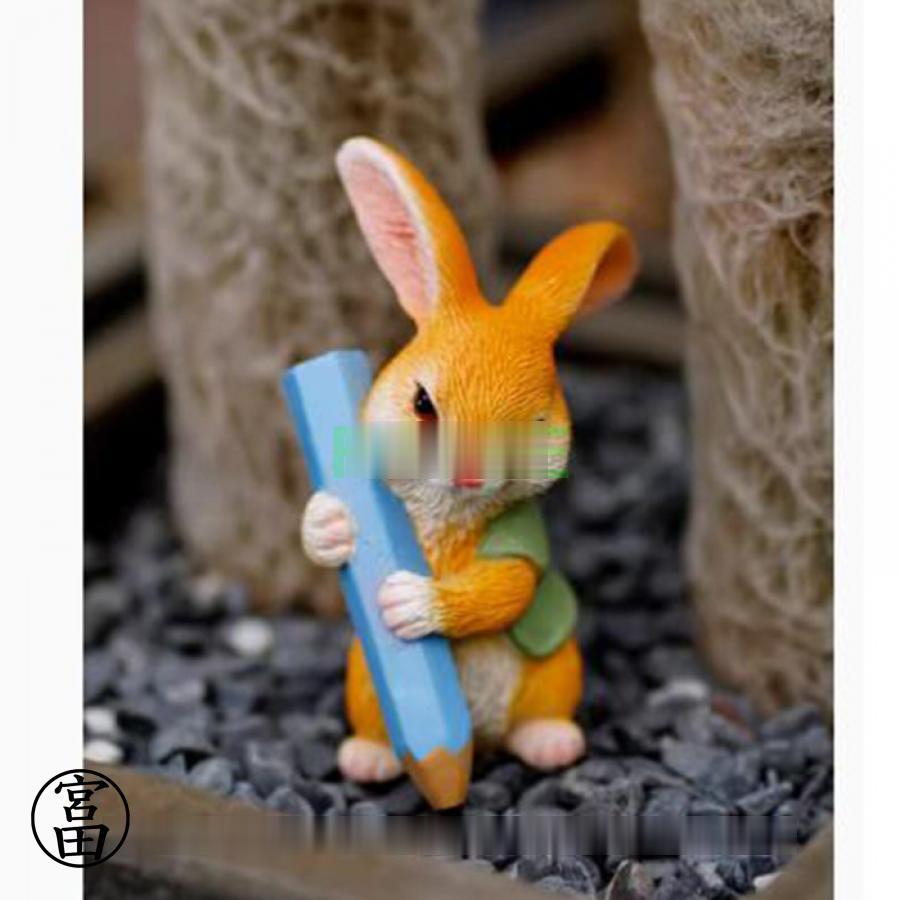 オブジェ 樹脂製 置物 置き物 ウサギ グッズ 動物 かわいい 可愛い 