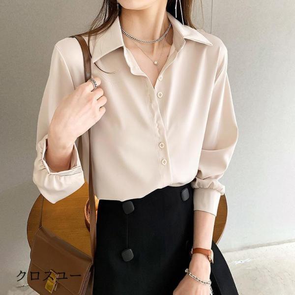 シャツ ブラウス レディース オフィス ワイシャツ 長袖 シフォン シャツ ブラウス レディース オフィス ワイシャツ 長袖 シフォン