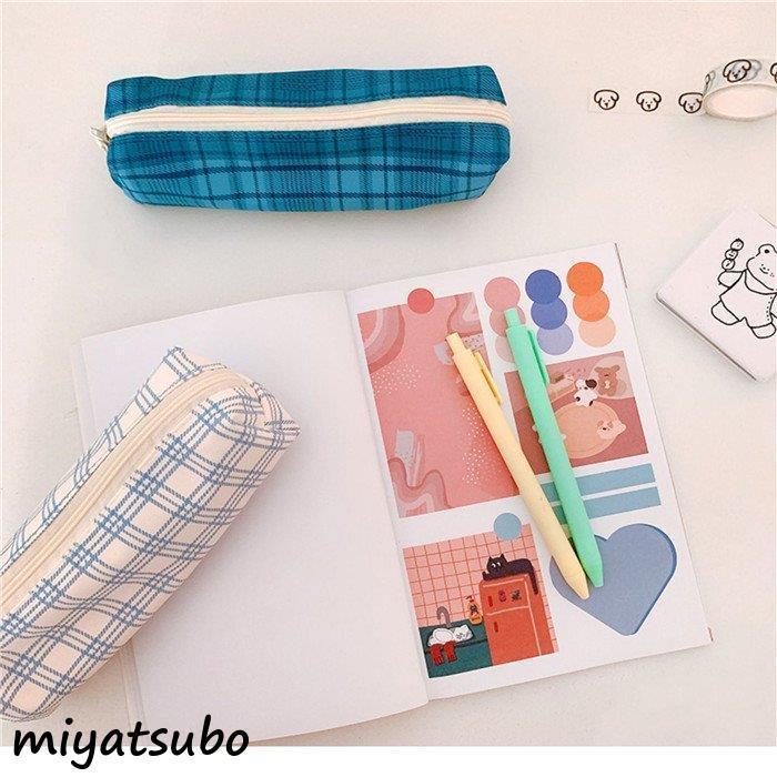 ペンケース 筆箱 大容量 チェック柄 かわいい シンプル 筆 筆ポーチ 小物入れ おしゃれ ファスナー 女子 男子 オフィス 中学生 高校生 人気 ペン ケース 10 スーパーみやつぼ 通販 Yahoo ショッピング